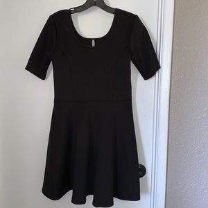 Black skater dress